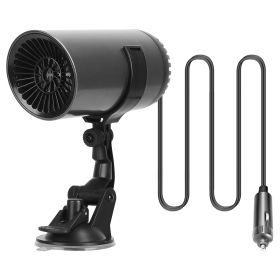 216W Portable Car Heater 2 In 1 Heating Cooling Fan Rotatable Demister Defroster with 4.92ft Cord (size: 24V)